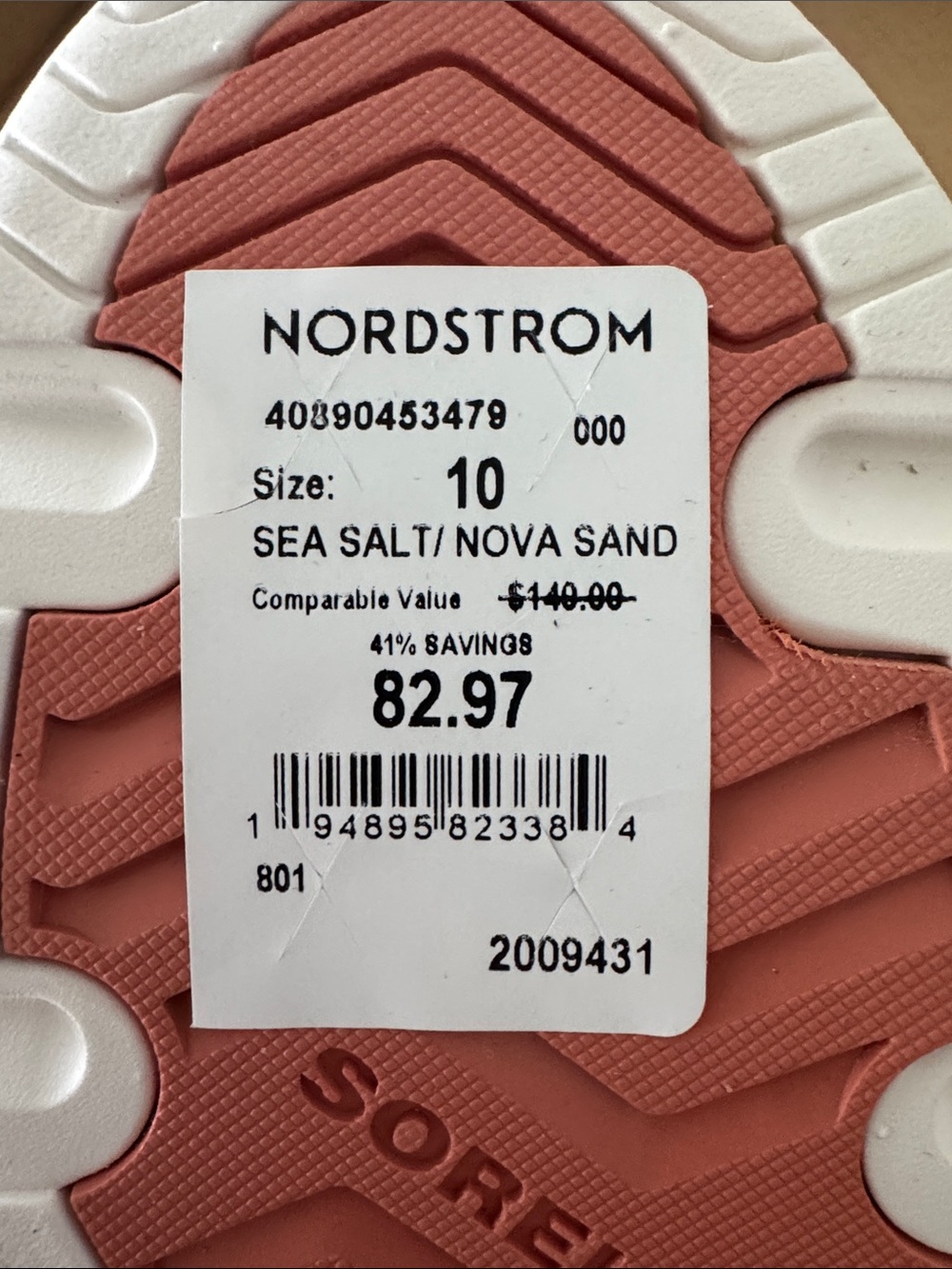 Sorel Coral, Olive & Beige High-Top Sneaker - Picture 2 of 3